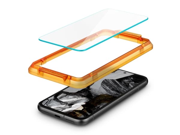 Spigen GLAS.tR Align Master, Google, Pixel 8a, Ripebestandig, Gjennomsiktig, 2 stykker