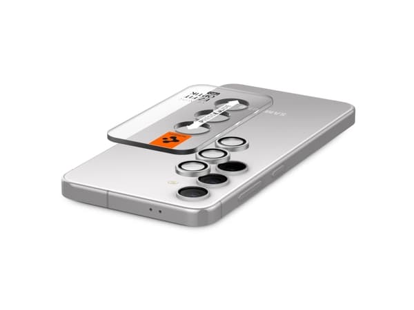 Spigen GLAS.tR EZ Fit Optik Pro, Samsung, Galaxy S24 Plus (2024), Pudotuksenkestävä, Naarmuuntumaton, Harmaa, Läpinäkyvä, 2 kpl