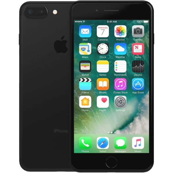 iPhone 7 Plus Black 128 GB Klass B (refurbished) Svart