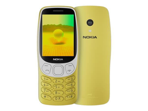 Nokia 3210 - 4G funktionstelefon - dual-SIM - RAM 64 MB / Internminne 128 MB - microSD slot - rear camera 2 MP - Y2K gold
