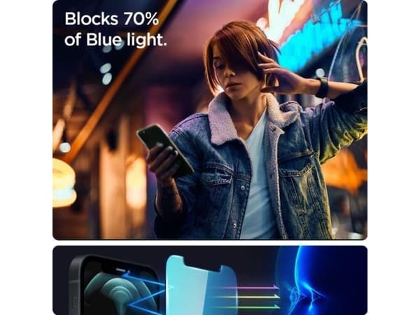 Spigen AGL03389, Apple, iPhone 13 / iPhone 13 Pro, Smutsavvisande, Oljetålig, Transparent, 2 styck