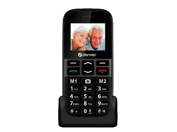 DENVER BAS-18600L - 4G feature phone - dual-SIM - microSD-kortplats - LCD-skärm - 128 x 160 pixlar - bakre kamera 0.08 MP