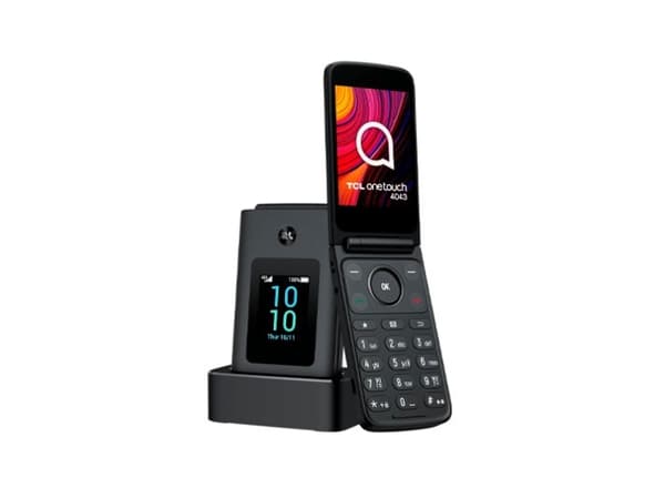 TCL onetouch 4043 - 4G feature phone - dual-SIM - RAM 48 MB / Internt minne 128 MB - microSD-kortplats - 320 x 240 pixlar - bakre kamera 2 MP