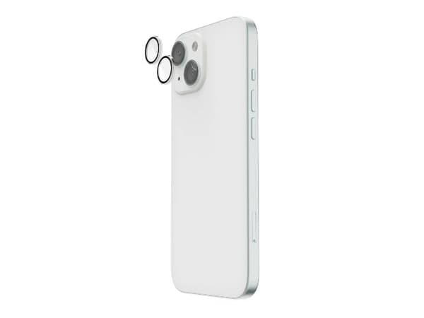 Hama Cam Protect, Apple, iPhone 15 / 15 Plus, Break resistant, Slagbestandig, Støtbestandig, Ripebestandig, Knusesikker, Gjennomsiktig, 2 stykker
