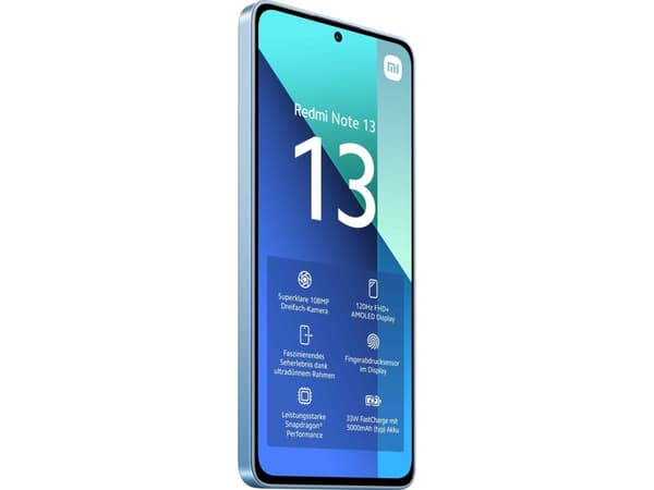 Xiaomi Redmi Note 13 - 4G pekskärmsmobil - dual-SIM - RAM 6 GB / Internminne 128 GB - microSD slot - OLED-skärm - 6.67" - 2400 x 1080 pixlar (120 Hz)