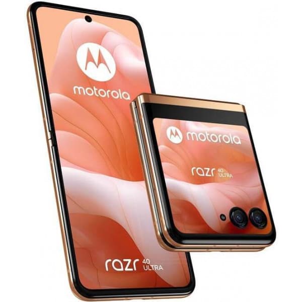 Motorola Razr 40 Ultra 5G-telefon, 256/8 GB, Peach Fuzz Fersken