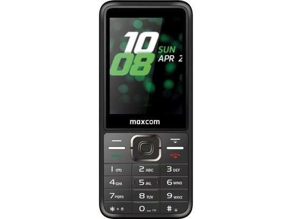 MaxCom MM244 Classic, Bar/Sperre, Dobbel SIM, 7,11 cm (2.8"), 2 MP, 1000 mAh, Sort Sort