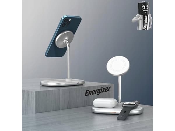 Energizer WCP303, inomhus, USB, Trådlös laddning, Vit