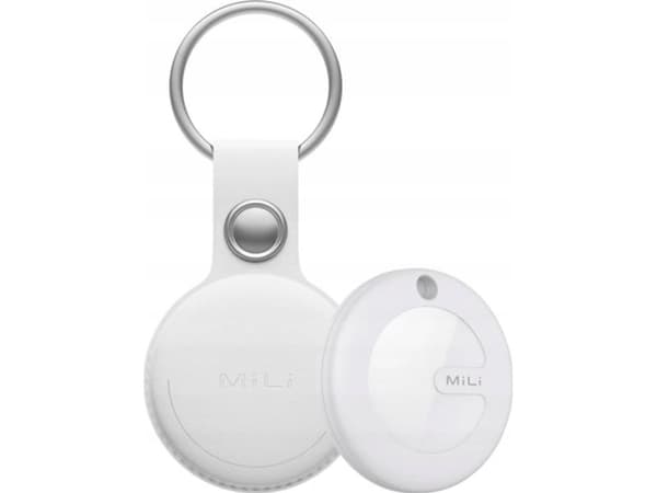 Hali-Power MiLi MiTag - Anti-tab Bluetooth-tunniste matkapuhelimelle, tabletille - valkoinen, musta avaimenperä - iPhonelle/iPadille/iPod:lle