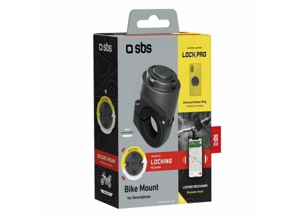 SBS TEURRIDEMOUNT, Mobiltelefon/smarttelefon, Passiv holder, Sykkel, Scooter, Sort