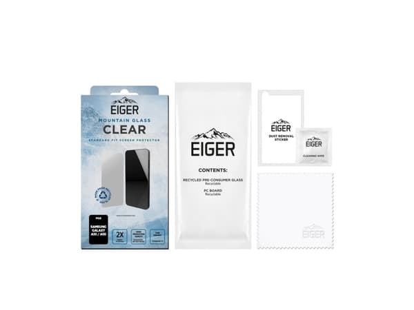 EIGER EGSP00957, Samsung, Galaxy A35 / A55, Trykkbestandig, Ripebestandig, Gjennomsiktig, 1 stykker