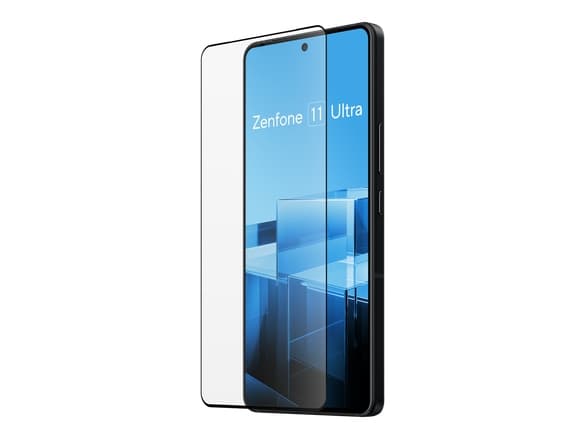 ASUS - Skärmskydd för mobiltelefon - antibakteriellt - 2.5D - glas - ramfärg svart - för ASUS Zenfone 11 Ultra