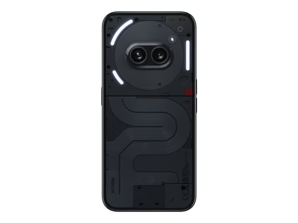 Nothing Phone (2a) - 5G smarttelefon - dobbelt-SIM - RAM 12 GB / Internminne 256 GB - OLED-display - 6.7" - 2412 x 1084 piksler (120 Hz) - 2x bakkame Sort