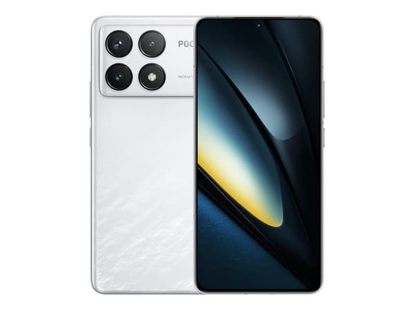 Xiaomi POCO F6 Pro - 5G smarttelefon - dobbelt-SIM - RAM 12 GB / Internminne 256 GB - OLED-display - 6.67" - 3200 x 1440 piksler (120 Hz) - 3x bakkam Hvit