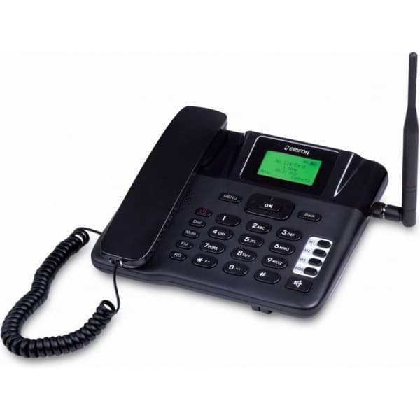 Erifon 4G Basic bordtelefon, sort Sort