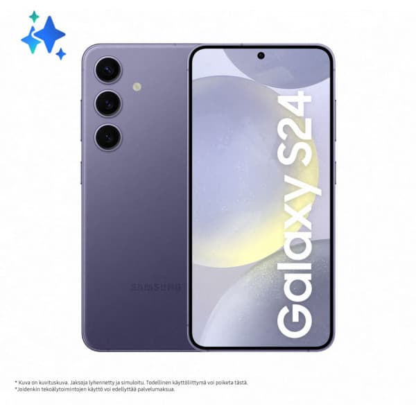 Samsung Galaxy S24 5G-telefon, 256/8 GB, Cobalt Violet