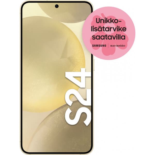 Samsung Galaxy S24 5G-telefon, 256/8 GB, Amber Yellow Ravfarvet, Gul
