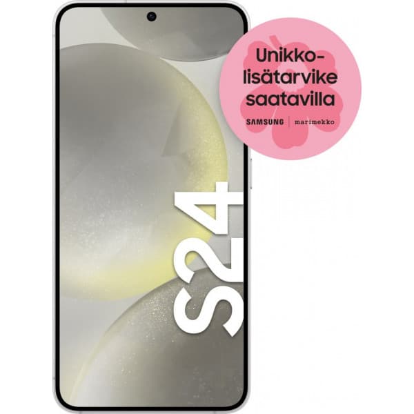 Samsung Galaxy S24 5G telefon, 128/8 GB, Marble Gray Grå, Marmor farve