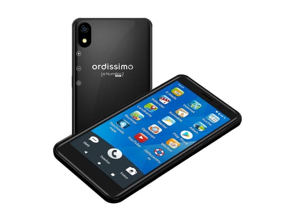 Ordissimo LeNuméro2 Mini - 4G smarttelefon - RAM 3 GB / Internminne 32 GB - LCD-display - 5.45" - 1440 x 720 piksler - rear camera 8 MP - front camer