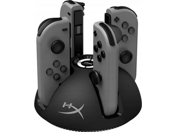 HyperX Clutch Quad 2 Nintendo telakointiasema Punainen, Valkoinen