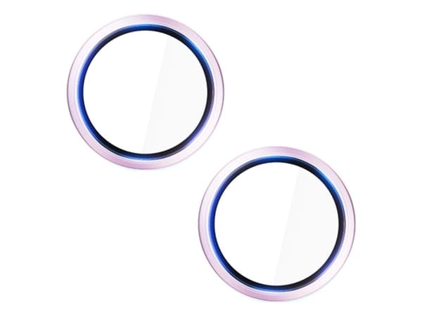 3MK HARDY Lens Protection Pro, iPhone, iPhone 15 Plus, iPhone 15, naarmuuntumaton, sirpaleenkestävä, vaaleanpunainen, läpinäkyvä, 1 kpl