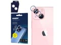 Pikkukuva 1 / 5: 3MK HARDY Lens Protection Pro, iPhone, iPhone 15 Plus, iPhone 15, naarmuuntumaton, sirpaleenkestävä, vaaleanpunainen, läpinäkyvä, 1 kpl
