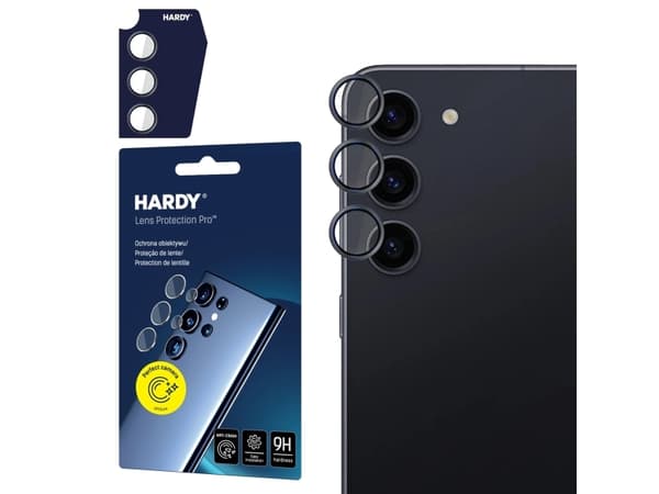 3MK HARDY Lens Protection Pro, Samsung, Samsung Galaxy S24+, Ripebestandig, Knusesikker, Sort, Gjennomsiktig, 1 stykker