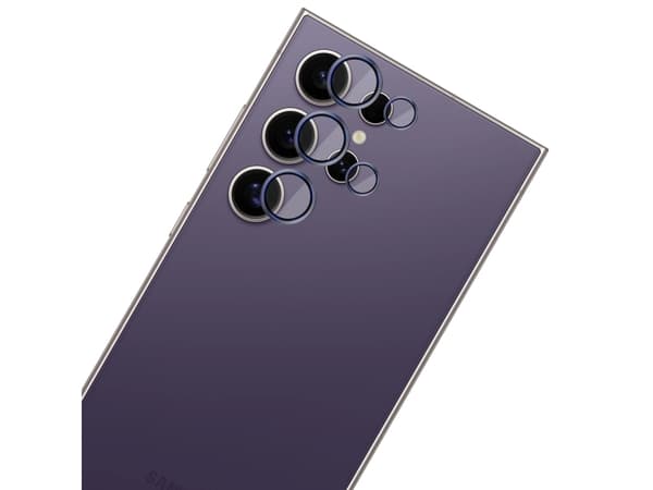 3MK HARDY Lens Protection Pro, Samsung, Galaxy S24 Ultra, Reptålig, Splitterskyddad, Transparent, Violett, 1 styck
