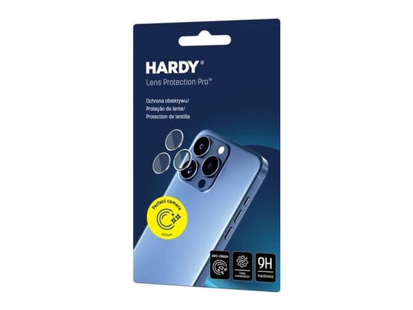 3MK HARDY Lens Protection Pro Blue, Apple, iPhone 15 Plus, iPhone 15, Slagtålig, Reptålig, Splitterskyddad, Transparent, 2 styck