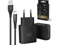 Miniatyrbilde 2 av 2: Extralink Smart Life | USB type A til type C sett, 200 cm, svart + 12 W lader | Svart