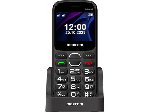 MaxCom Comfort MM443 4G 5.87 cm (2.31&quot;) 110 g Black Feature phone Sort