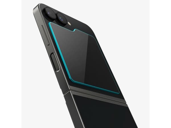 Spigen GLAS.tR EZ Fit, Samsung, Galaxy Z Flip 6, Reptålig, Transparent, 2 styck