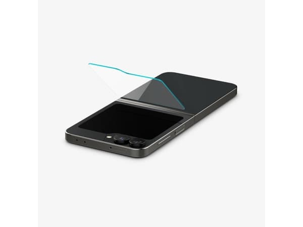 Spigen GLAS.tR EZ Fit, Samsung, Galaxy Z Flip 6, Reptålig, Transparent, 2 styck