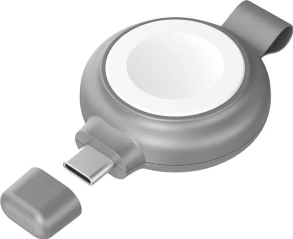 Magnetisk trådlös laddare, INVZI, NVZAWC01 för Apple Watch 5W MFi, certifierad med USB-C-port