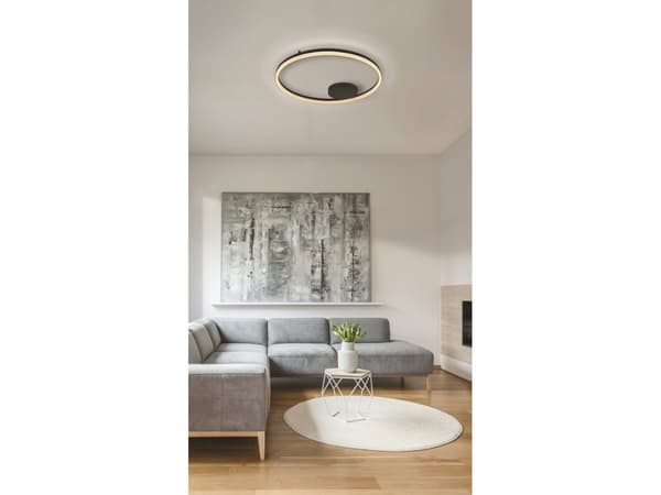 Azzardo taklampe Halo AZ5345 LED 60W ringfjernkontroll sort