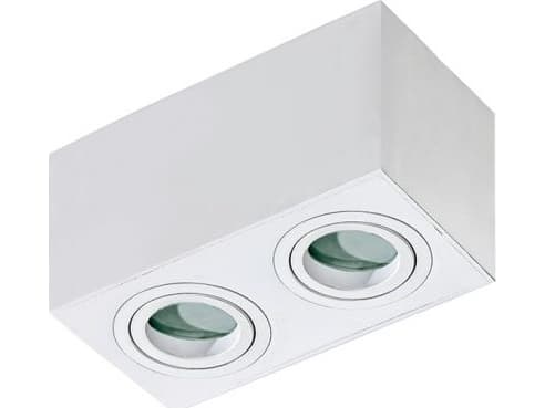Azzardo taklampe Hvit kuppel taklampe AZzardo BRANT 2 SQUARE AZ2826