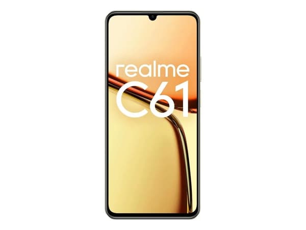 Realme C61 - 4G smarttelefon - dobbelt-SIM - RAM 6 GB / Internminne 256 GB - microSD slot - 6.745" - 1600 x 720 piksler (90 Hz) - 2x bakkameraer 50 M