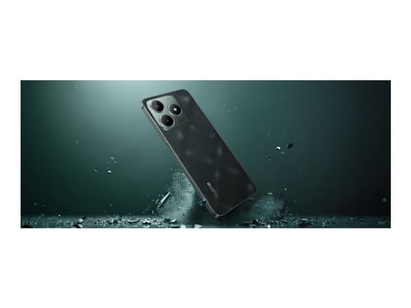 Realme C61 - 4G smarttelefon - dobbelt-SIM - RAM 6 GB / Internminne 256 GB - microSD slot - 6.745" - 1600 x 720 piksler (90 Hz) - 2x bakkameraer 50 M