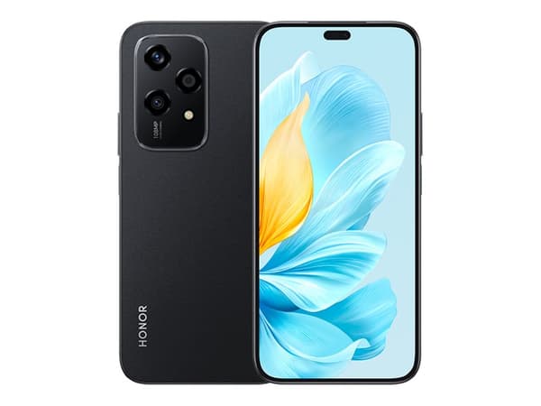 Honor 200 Lite - 5G smarttelefon - dobbelt-SIM - RAM 8 GB / Internminne 256 GB - OLED-display - 6.7" - 2412 x 1080 piksler - 3x bakkamera 108 MP, 5 M Sort