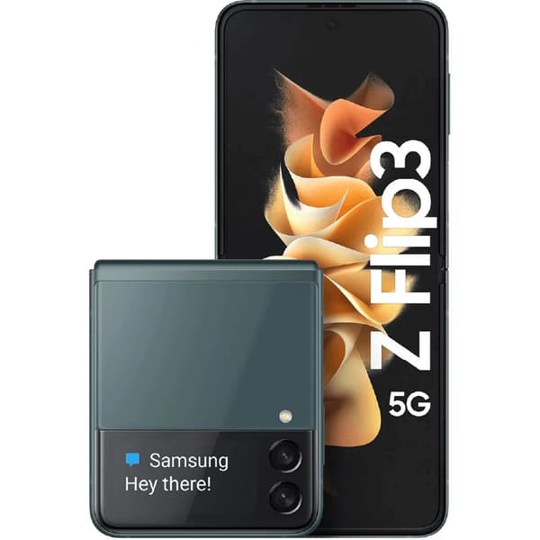 Galaxy Z Flip3 5G Green 128 GB Klass C (refurbished) Svart
