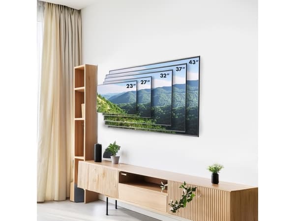 Maclean Maclean TV- eller skjermfeste, maks. VESA 200x200, 23-43", 30 kg, svart, MC-414