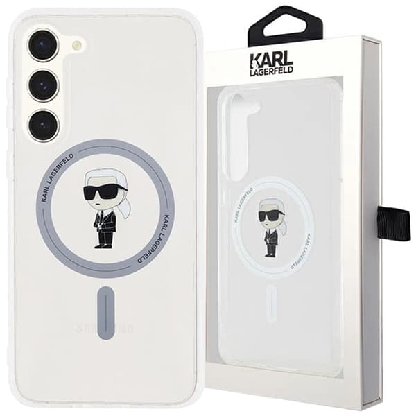 Karl Lagerfeld IML Ikonik MagSafe-deksel til Samsung Galaxy S23 - Gjennomsiktig