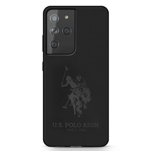 Saken med USA Polo Assn. Silikon On Tone på Samsung Galaxy S21 Ultra - Svart