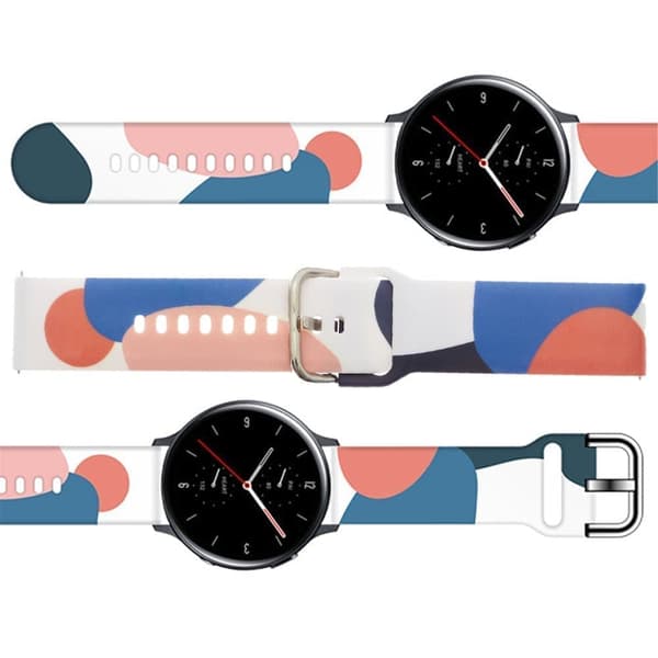 Strap Moro Band for Samsung Galaxy Watch 46 mm silikonarmbåndsur Armbåndmønster 10