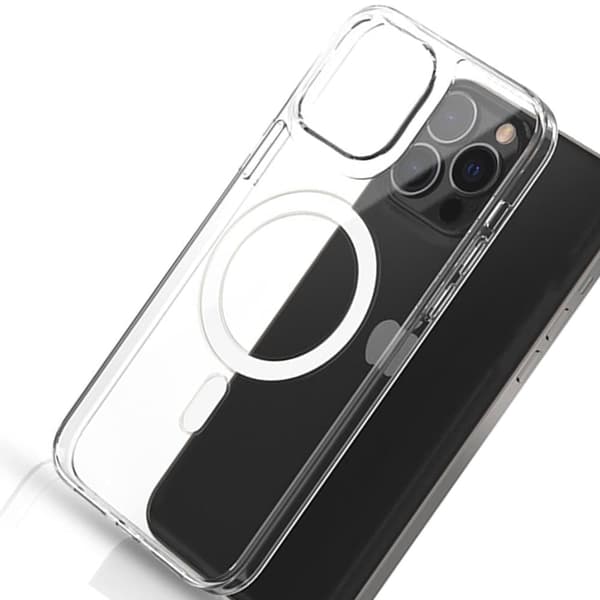 Clear Magnetic Case MagSafe-deksel til iPhone 14 Pro Max, magnetisk gjennomsiktig deksel