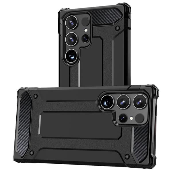 Hybrid Armor Deksel til Samsung Galaxy S24 Ultra Armored - Svart