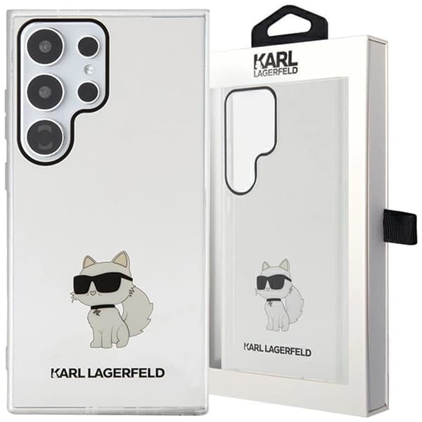 Karl Lagerfeld IML Choupette deksel til Samsung Galaxy S24 Ultra - gjennomsiktig