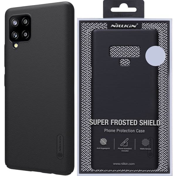 Nillkin Super Frosted Shield forsterket deksel + stativ for Samsung Galaxy A42 5G svart