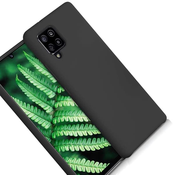 Silikondeksel fleksibelt silikondeksel til Samsung Galaxy A42 5G svart