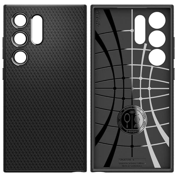 Spigen Liquid Air Deksel til Samsung Galaxy S24 Ultra - Matt Svart